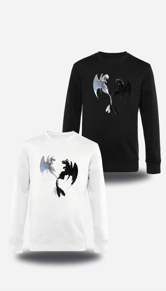 Sweatshirt Dragon 3 Krokmou et Furie Éclair