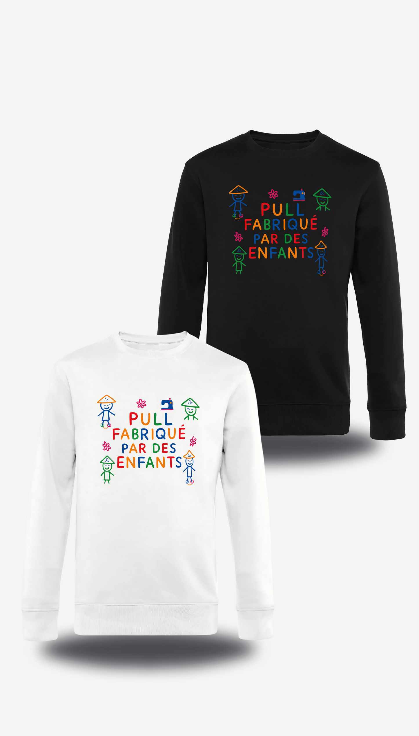 Sweatshirt Fabriqué par des Enfants Humour