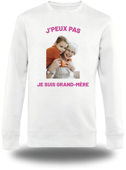 Sweatshirt Grand-Mère personnalisé - J'peux pas je suis grand-mère