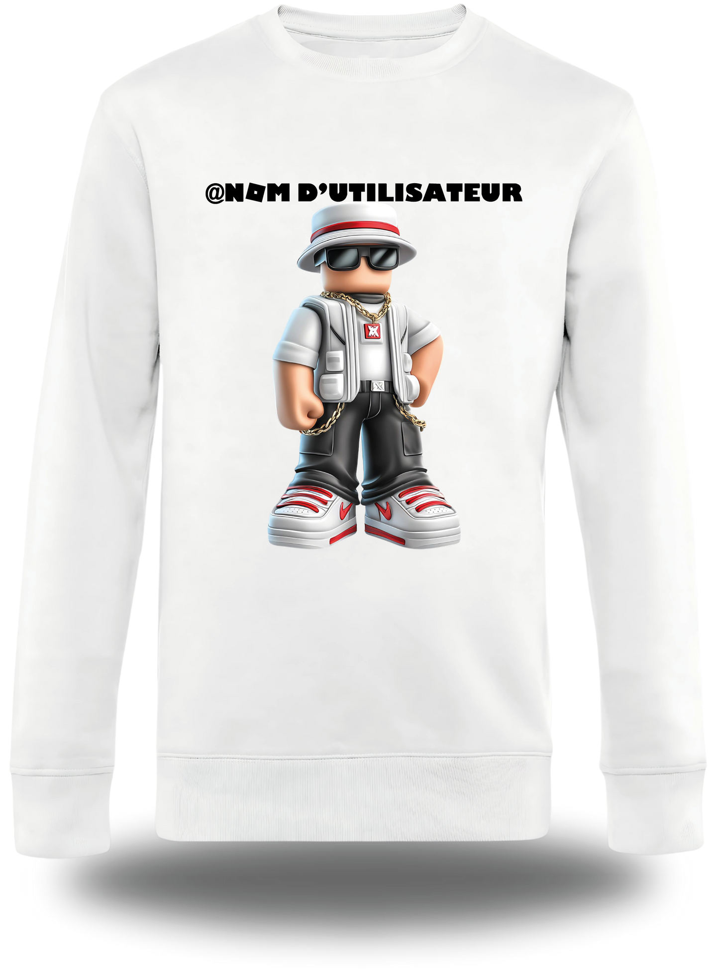 Sweatshirt Roblox personnalisable Skin