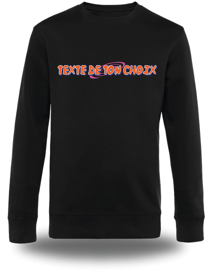 Sweatshirt personnalise Naruto - personnalisation texte