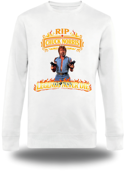 Sweatshirt Chuck Norris RIP - Legends Never Die