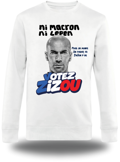 Sweatshirt Zidane 2026 - Votez Zizou