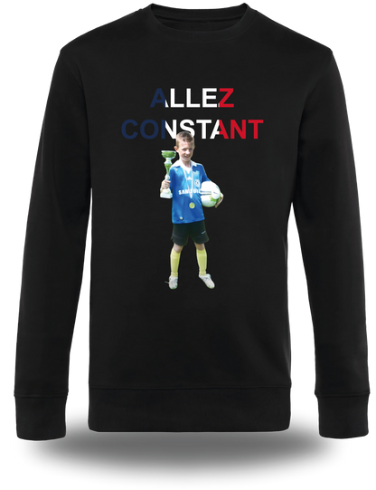 Sweatshirt Fan personnalisable photo + texte "allez (nom de ton choix)"