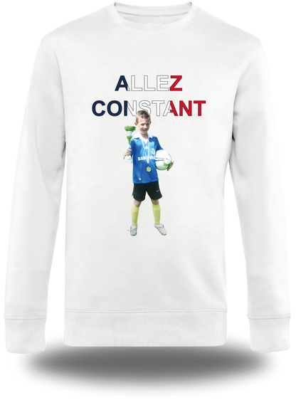 Sweatshirt Fan personnalisable photo + texte "allez (nom de ton choix)"
