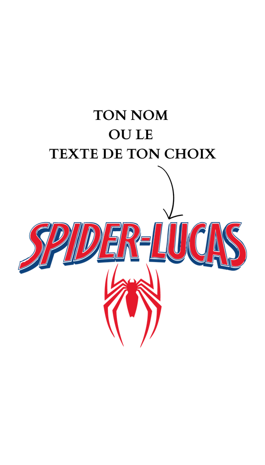 Sweatshirt Spider-Man personnalisé