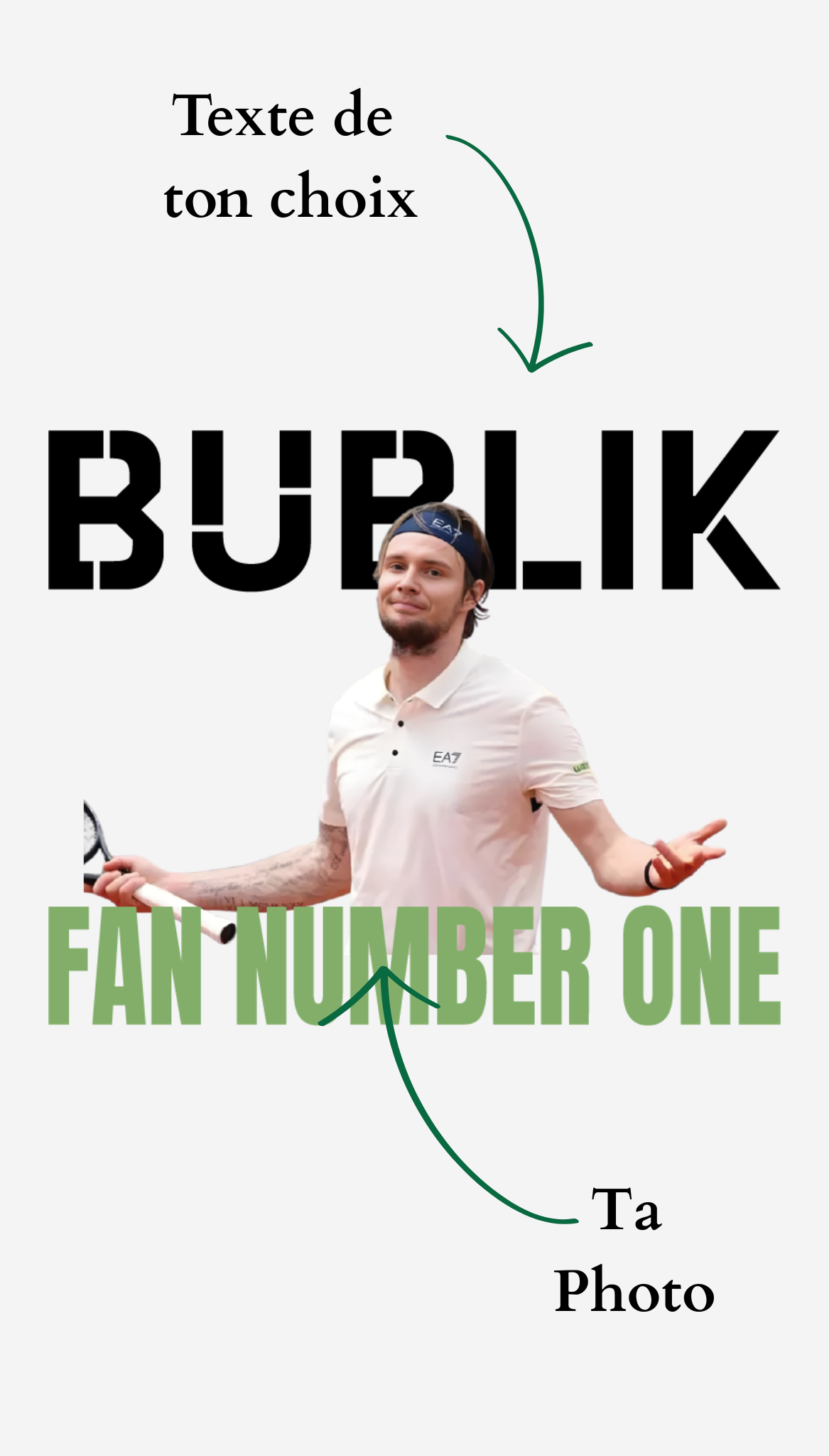 T-Shirt de Supporter personnalisable - T-Shirt Fan Number One