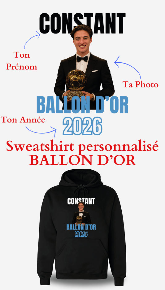 Sweatshirt Ballon d'Or personnalisable