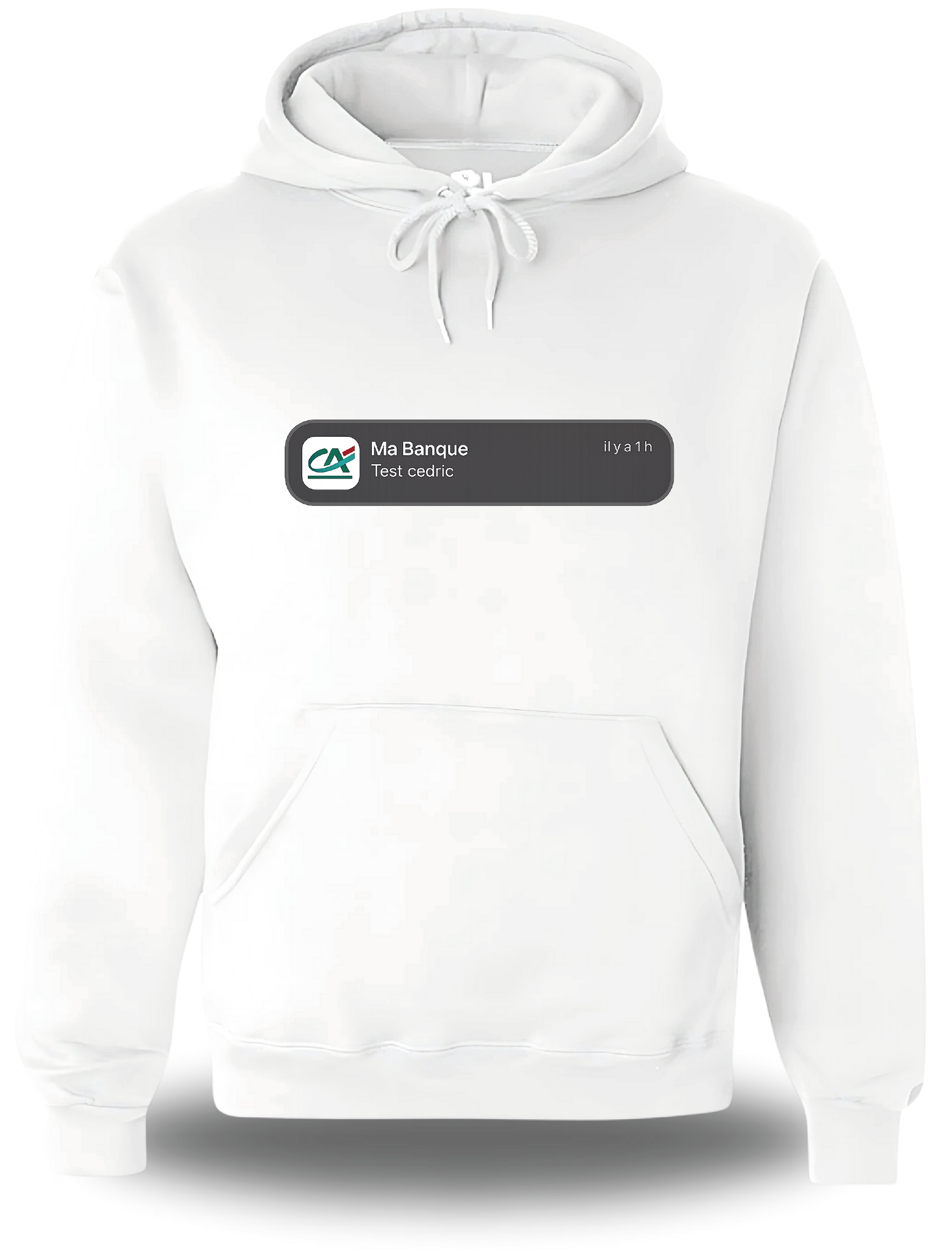 Sweatshirt test Cédric - Crédit Agricole