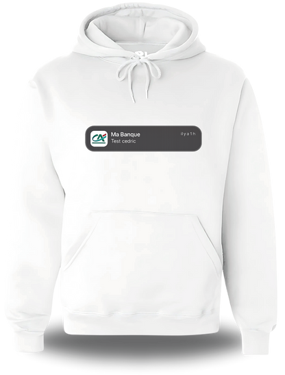 Sweatshirt test Cédric - Crédit Agricole