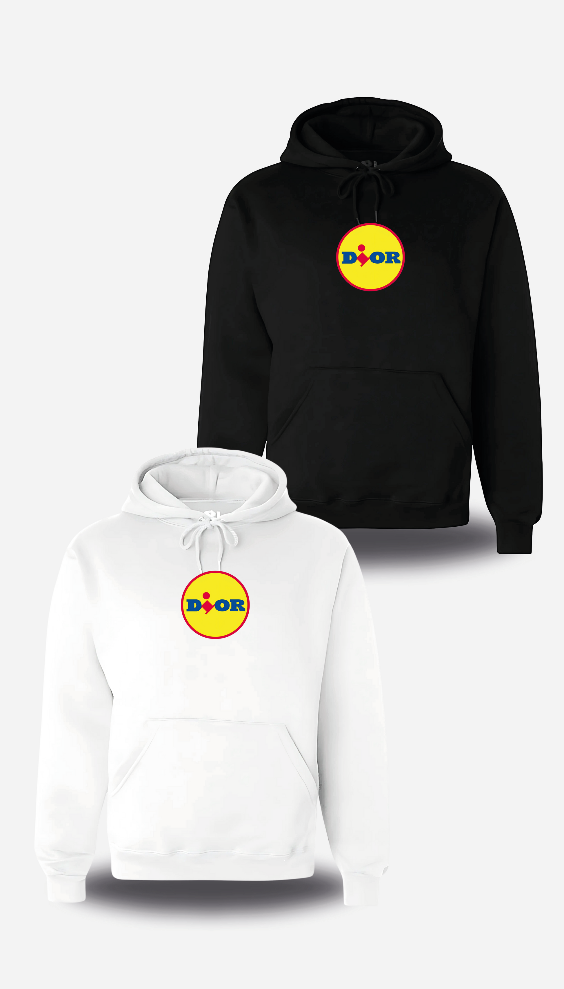 Pullover Lidl Kapuzenpulli Lidl Hoodie T-shirt Humour Logo Lidl X Dior FACTQRY