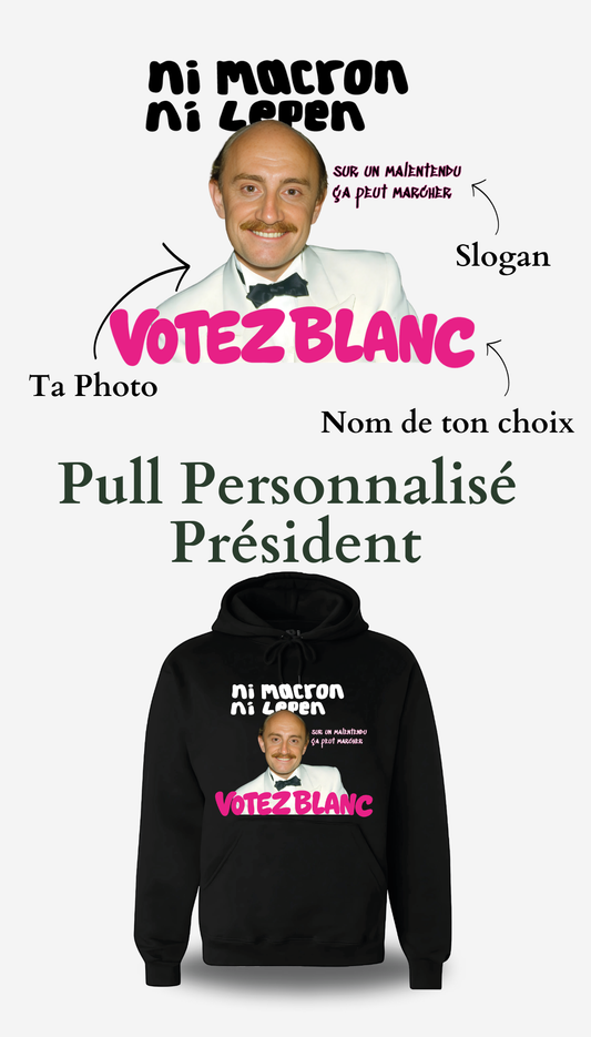 Sweatshirt Élection présidentielle personnalisé