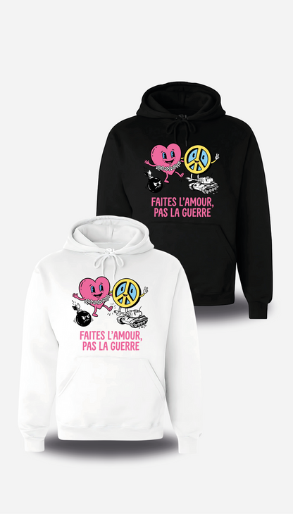 Sweatshirt Faites l'Amour pas la Guerre