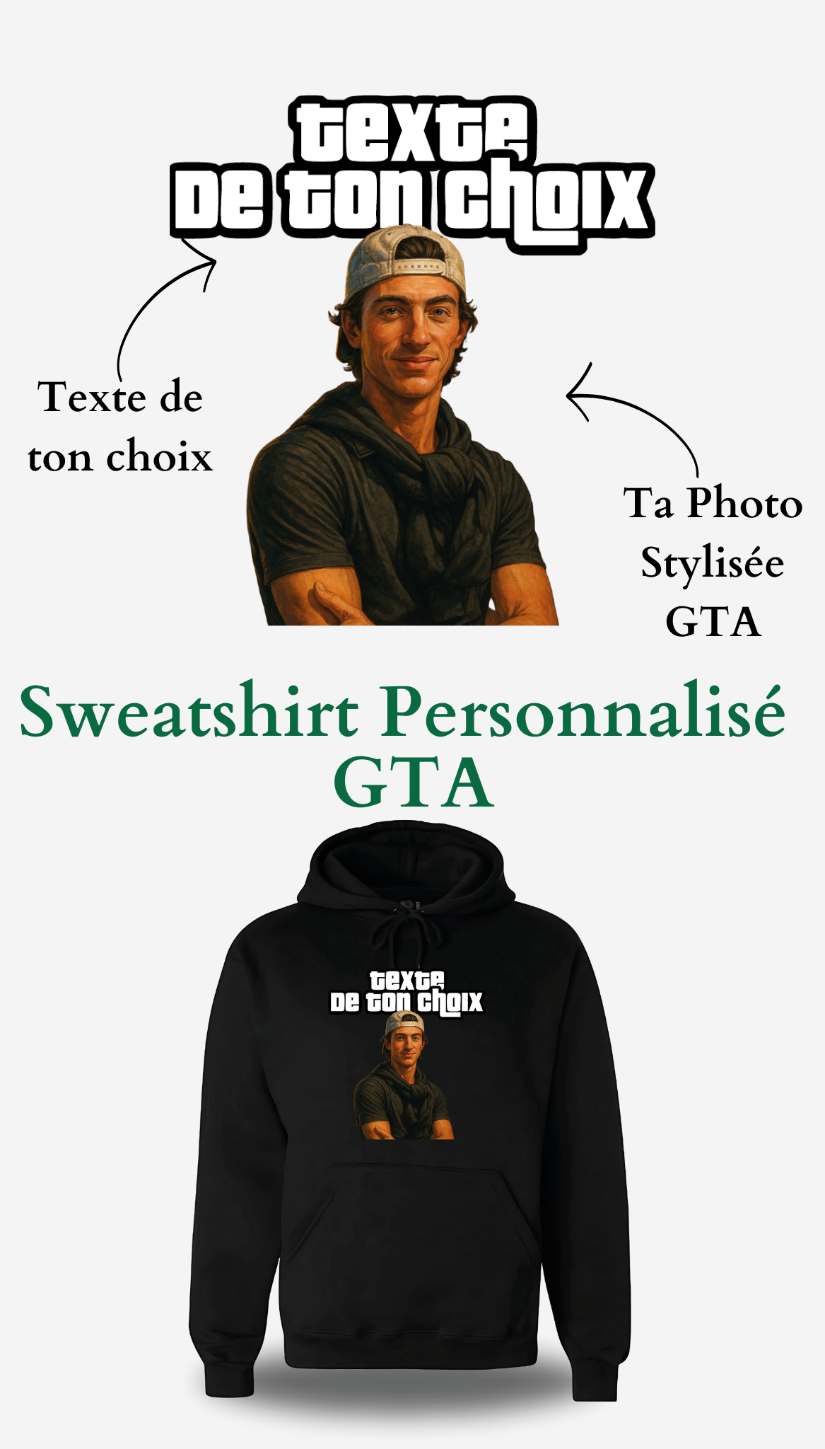 Sweatshirt GTA personnalise - Grand Theft Auto