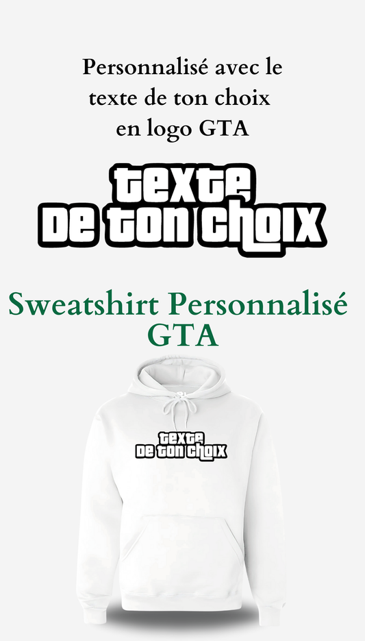 Sweatshirt logo GTA personnalise - Grand Theft Auto