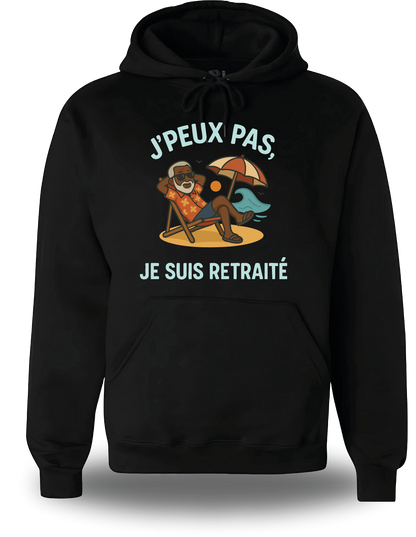 Sweatshirt J'peux pas je suis à la retraite