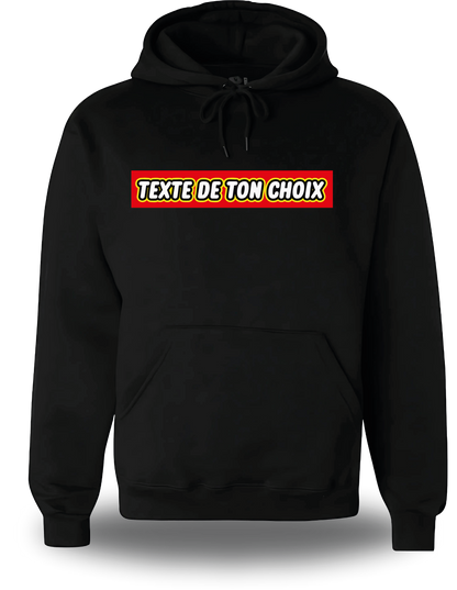 Sweatshirt Lego personnalisable texte