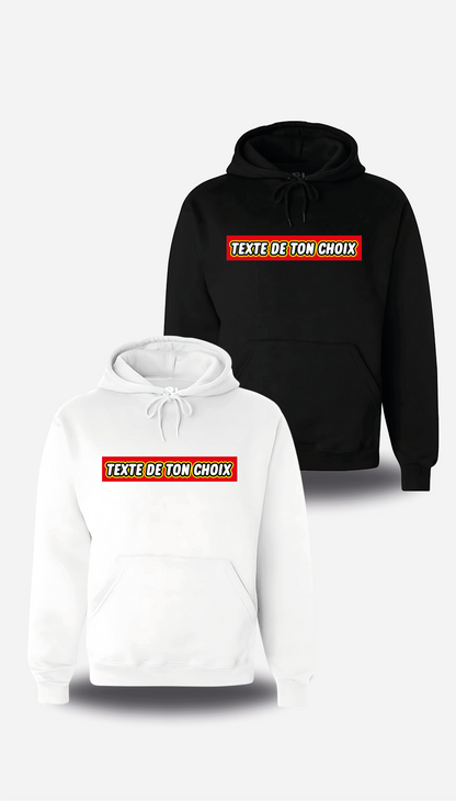Sweatshirt Lego personnalisable texte