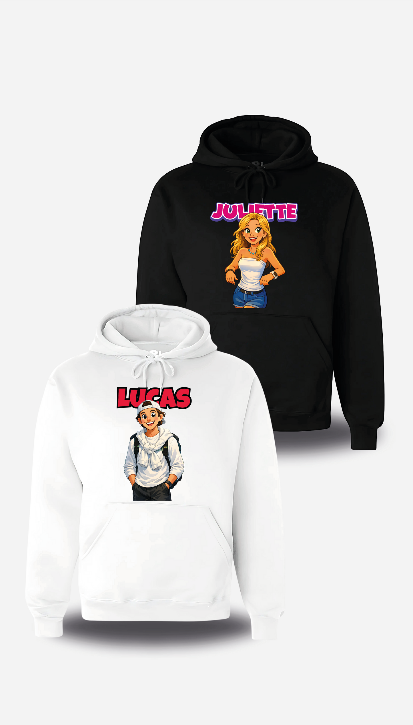 Sweatshirt Mickey / Minnie personnalisable