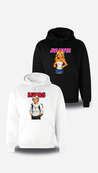 Sweatshirt Mickey / Minnie personnalisable