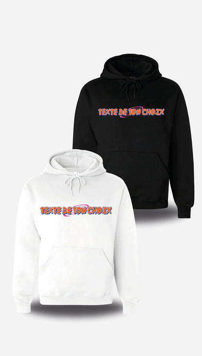 Sweatshirt personnalise Naruto - personnalisation texte
