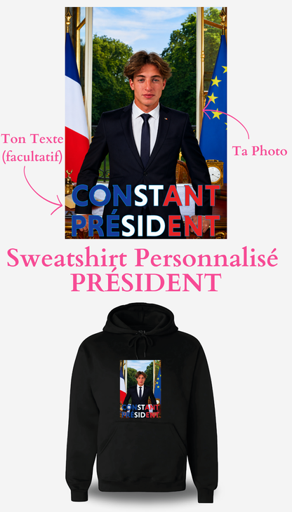 Sweatshirt personnalisé Président