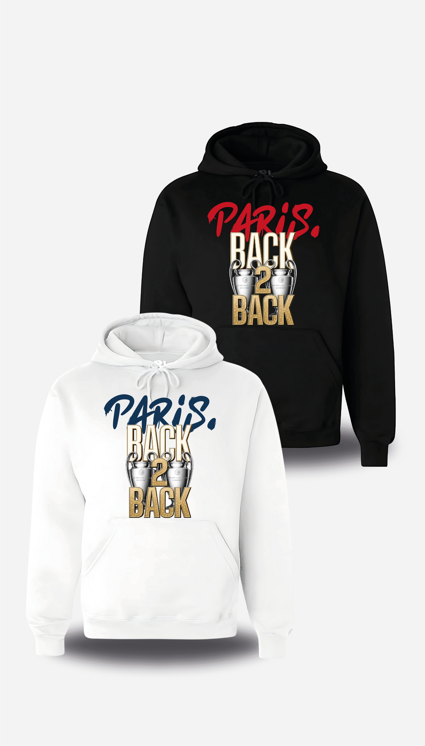 Sweatshirt PSG Back 2 Back Champions d'Europe