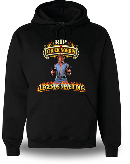 Sweatshirt Chuck Norris RIP - Legends Never Die