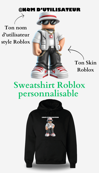 Sweatshirt Roblox personnalisable Skin