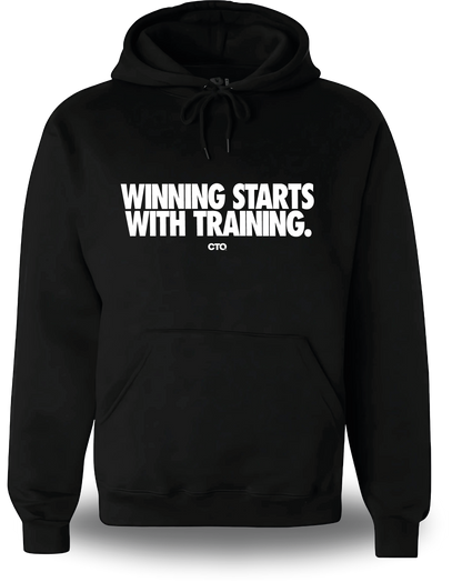 Sweatshirt Winning starts with Training