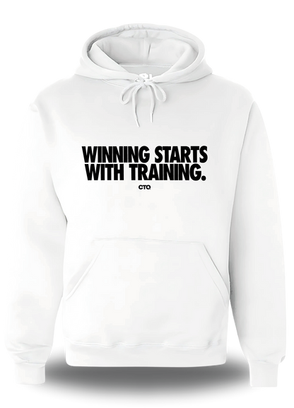 Sweatshirt Winning starts with Training