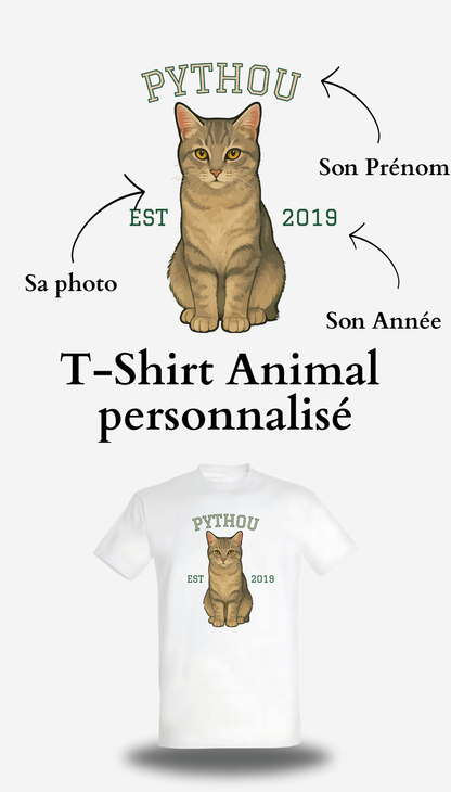 T-Shirt Animal personnalisé
