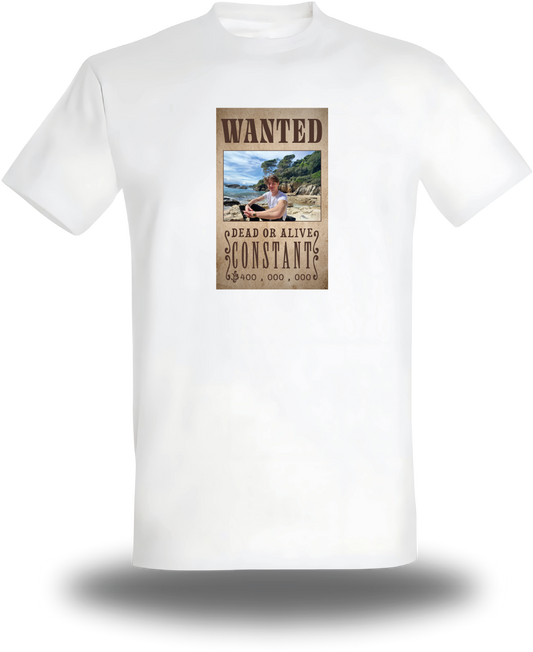 T-Shirt Personnalisé Avis de Recherche