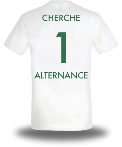 T-Shirt CV personnalisé - Cherche 1 Alternance