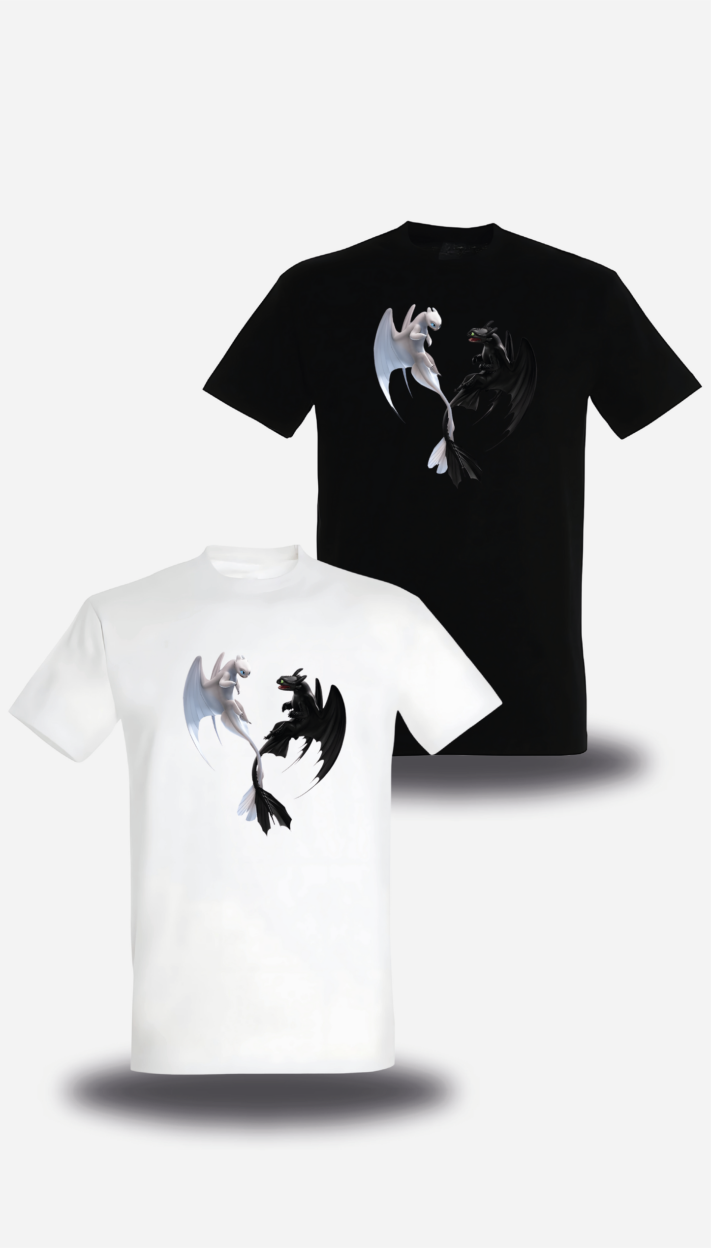 T-Shirt Dragon 3 Krokmou et Furie Éclair