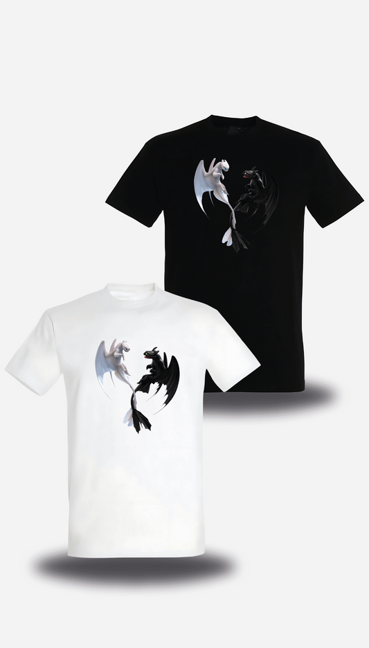 T-Shirt Dragon 3 Krokmou et Furie Éclair