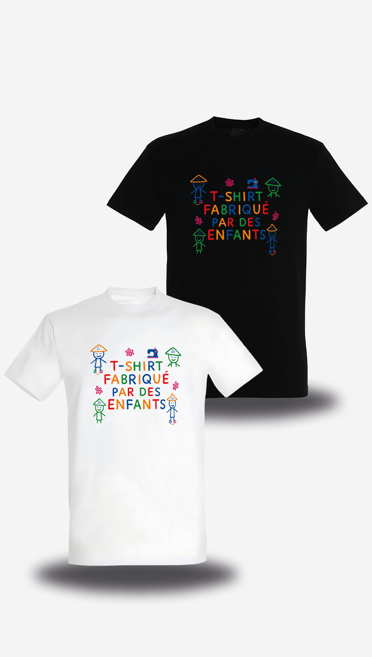 T-shirt Fabriqué par des Enfants Humour