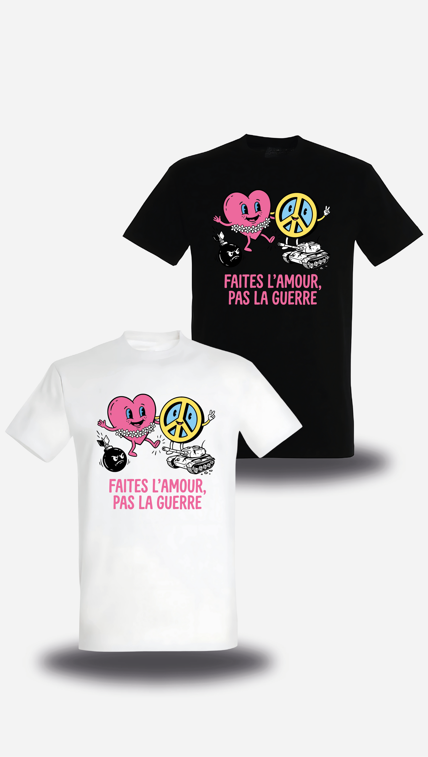 T-shirt Faites l'Amour pas la Guerre