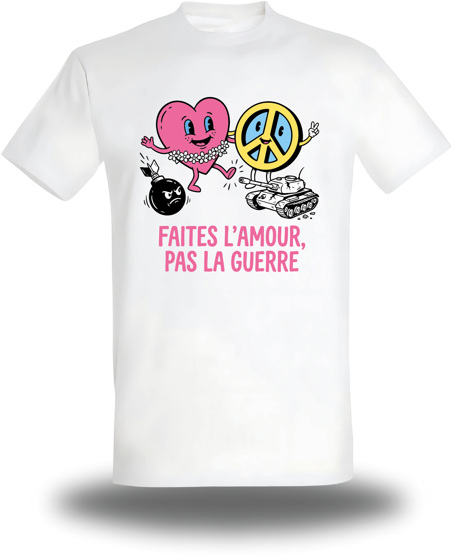 T-shirt Faites l'Amour pas la Guerre