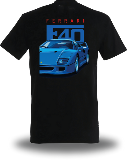 T-Shirt Ferrari Bleu