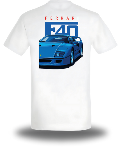 T-Shirt Ferrari Bleu