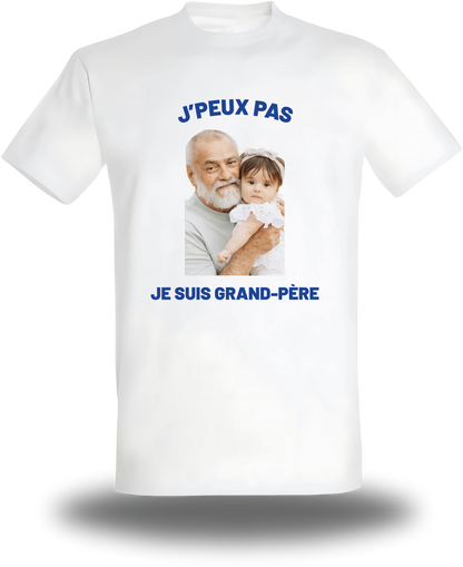 T-Shirt Grand-Père personnalisé - J'peux pas je suis grand-père