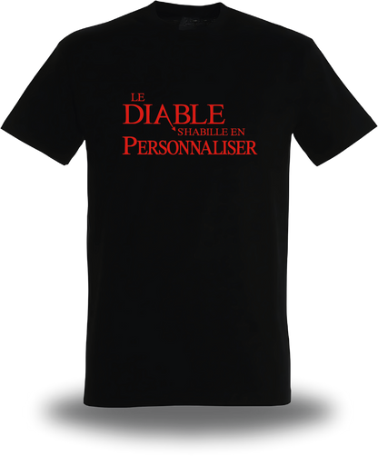 T-shirt Le Diable s'habille en Prada personnalisable