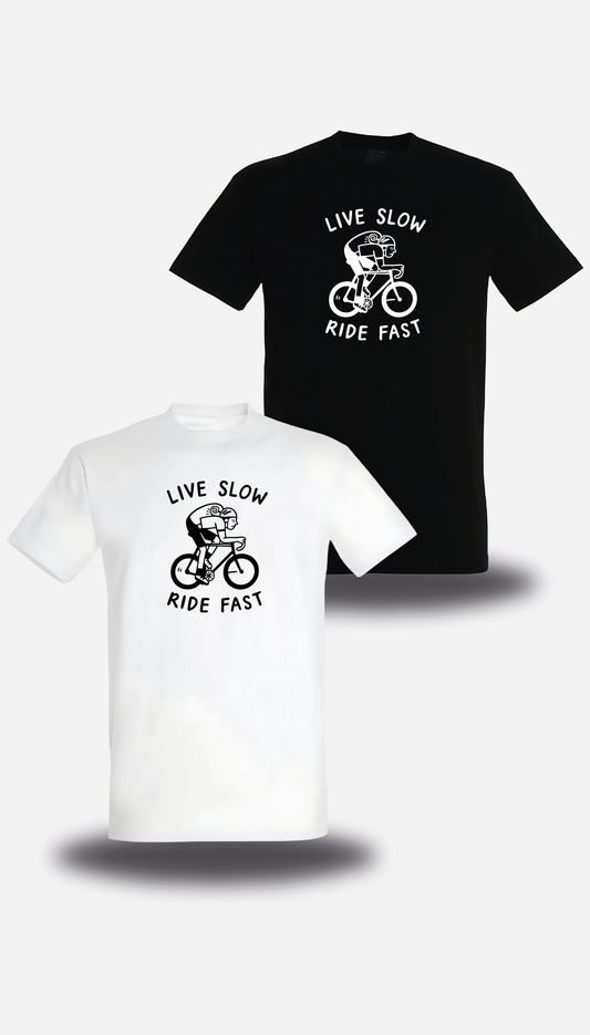 T-Shirt Live Slow Ride Fast
