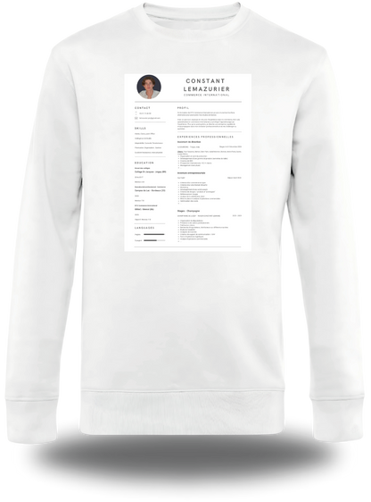 T-Shirt CV personnalisé - Cherche 1 Alternance