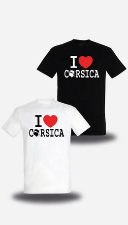 T-Shirt Love Corsica - Tête de Maure