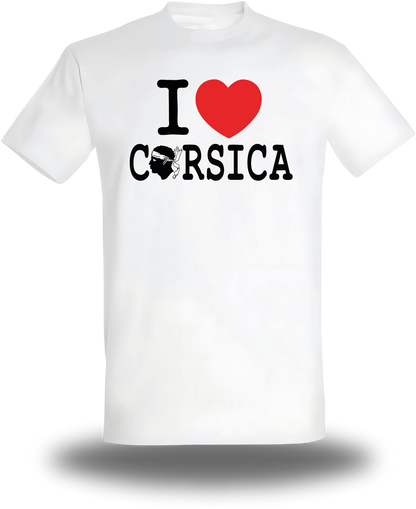 T-Shirt Love Corsica - Tête de Maure