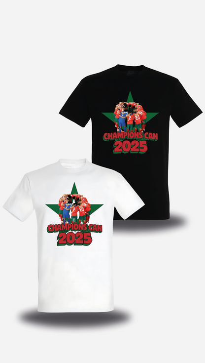 T-shirt Maroc Champions de la CAN 2025