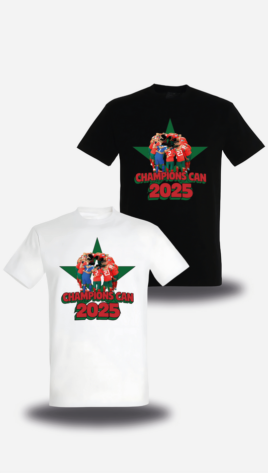 T-shirt Maroc Champions de la CAN 2025