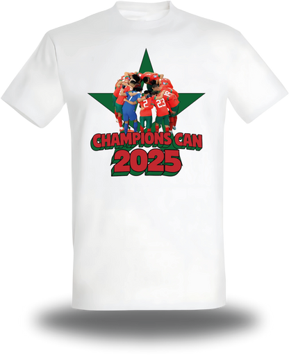 T-shirt Maroc Champions de la CAN 2025